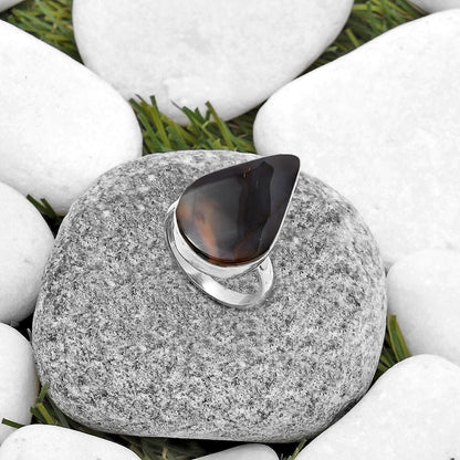 Natural Montana Agate - USA Ring size-7.5 R-1001 SDR178251