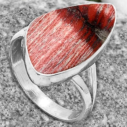 Natural Snake Skin Jasper Ring size-8.5 R-1002 SDR178326