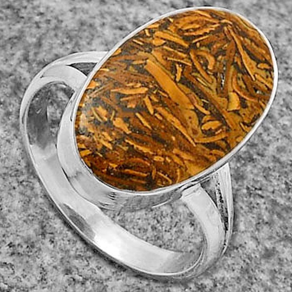 Coquina Fossil Jasper - India Ring size-8.5 R-1002 SDR178333