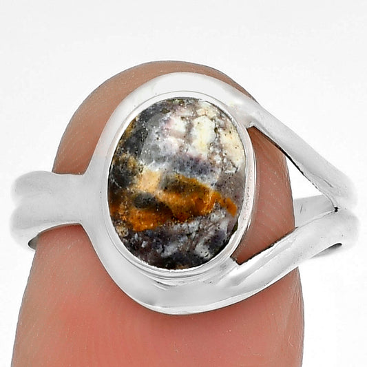 Natural Indian Blanket Jasper Ring size-8 R-1081 SDR178728