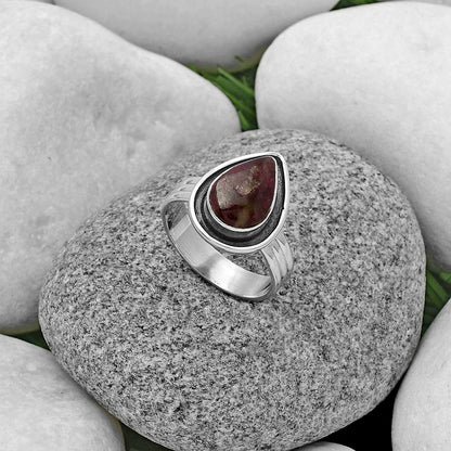 Natural Tourmaline Quartz Ring size-7 R-1468 SDR178774