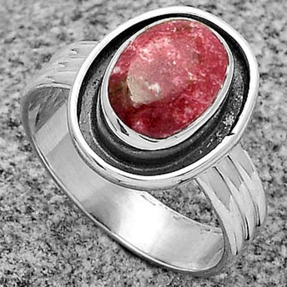 Natural Pink Thulite - Norway Ring size-7 R-1468 SDR178776