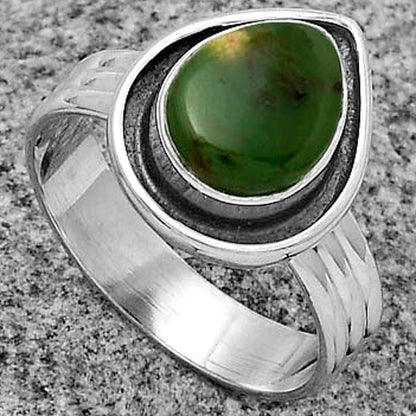 Natural Chrome Chalcedony Ring size-8 R-1468 SDR178779
