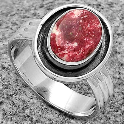 Natural Pink Thulite - Norway Ring size-7 R-1468 SDR178799