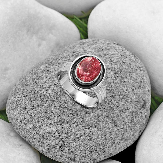 Natural Pink Thulite - Norway Ring size-7 R-1468 SDR178799