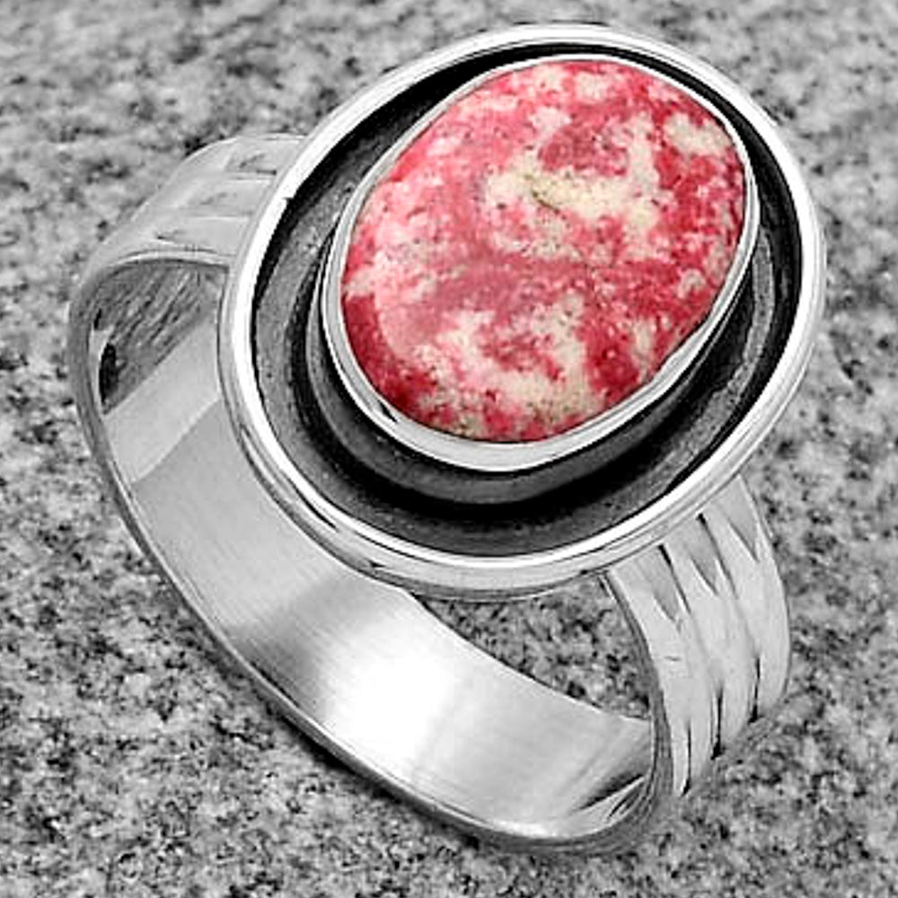 Natural Pink Thulite - Norway Ring size-7 R-1468 SDR178801