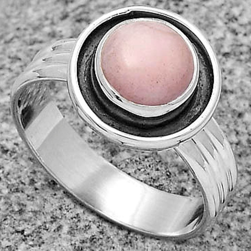 Natural Pink Opal - Australia Ring size-8 R-1468 SDR178812