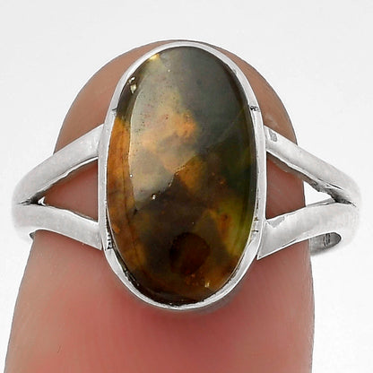 Natural Chrome Chalcedony Ring size-7.5 R-1438 SDR178914