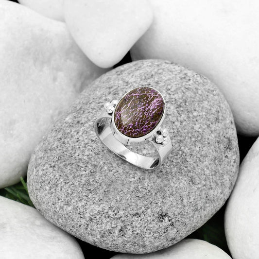 Natural Purpurite - South Africa Ring size-7 R-1715 SDR179020
