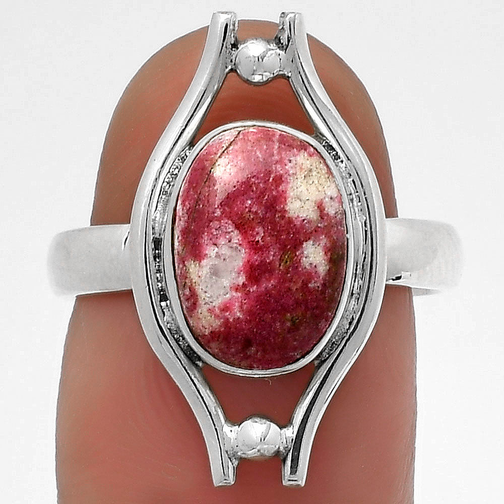 Natural Pink Thulite - Norway Ring size-7 R-1663 SDR179063