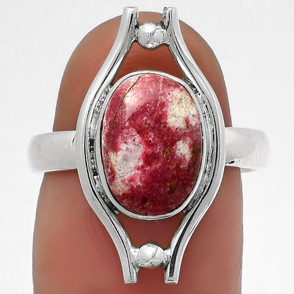Natural Pink Thulite - Norway Ring size-7 R-1663 SDR179063