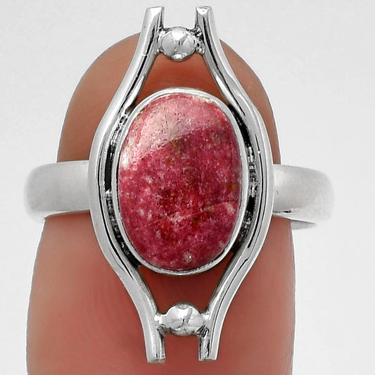 Natural Pink Thulite - Norway Ring size-7 R-1663 SDR179065