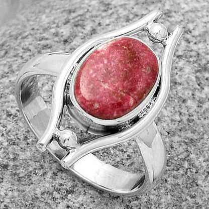 Natural Pink Thulite - Norway Ring size-7 R-1663 SDR179065