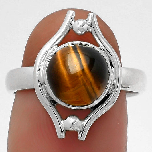 Natural Tiger Eye - Africa Ring size-8 R-1663 SDR179084