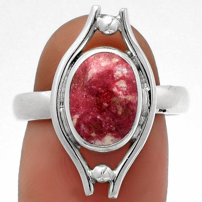 Natural Pink Thulite - Norway Ring size-8 R-1663 SDR179088