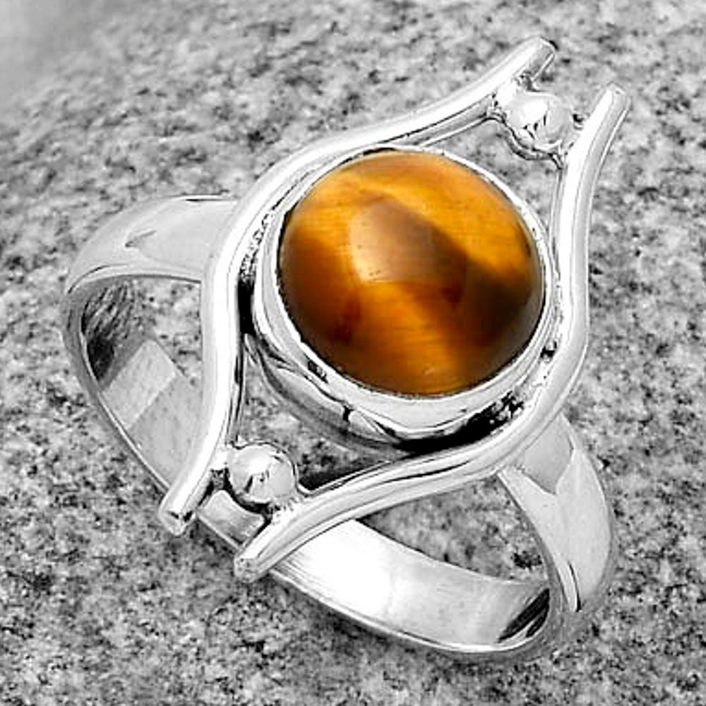 Natural Tiger Eye - Africa Ring size-8 R-1663 SDR179092