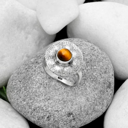 Natural Tiger Eye - Africa Ring size-8 R-1531 SDR179105