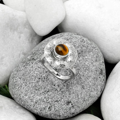 Natural Tiger Eye - Africa Ring size-7 R-1531 SDR179123