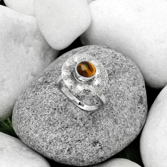 Natural Tiger Eye - Africa Ring size-7 R-1531 SDR179123