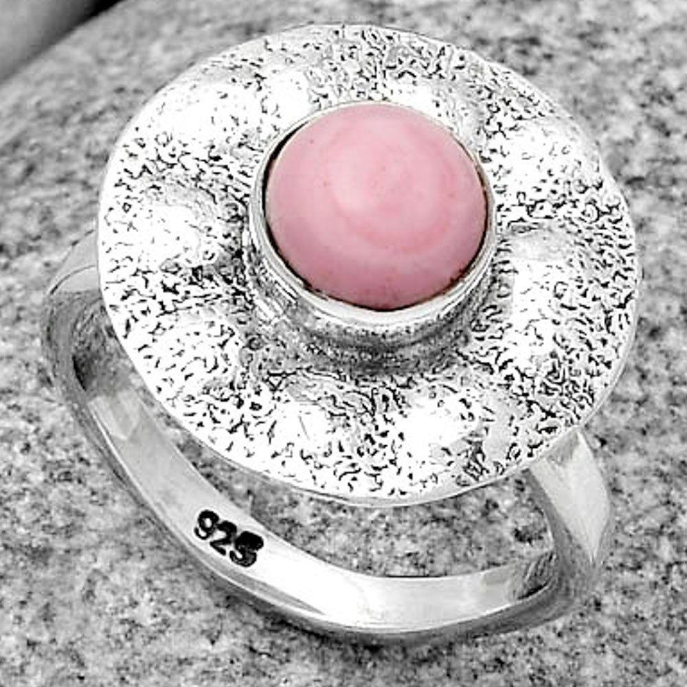 Natural Pink Opal - Australia Ring size-7 R-1531 SDR179137