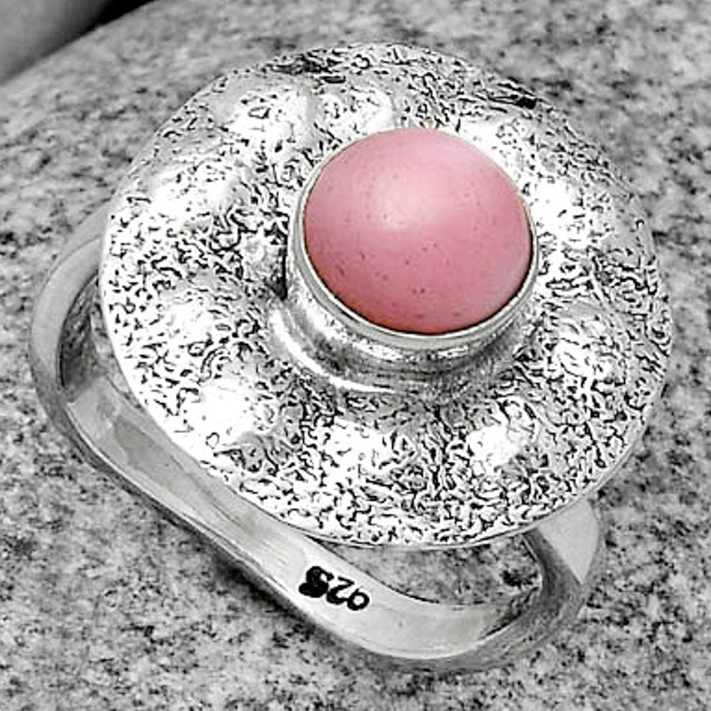 Natural Pink Opal - Australia Ring size-7 R-1531 SDR179140