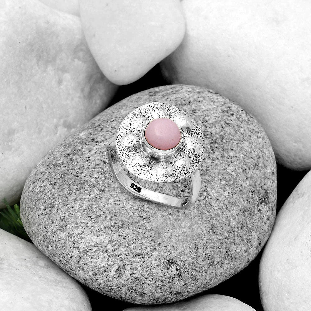 Natural Pink Opal - Australia Ring size-8 R-1531 SDR179141