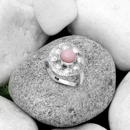 Natural Pink Opal - Australia Ring size-8 R-1531 SDR179141