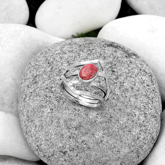 Natural Pink Thulite - Norway Ring size-7 R-1471 SDR179271