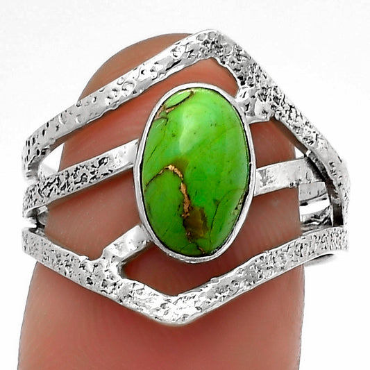 Copper Green Turquoise - Arizona Ring size-8 R-1471 SDR179275