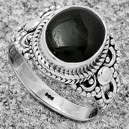 Natural Nuummite Ring size-7 R-1170 SDR179387