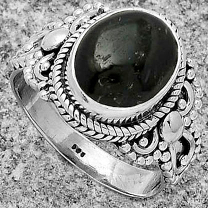 Natural Nuummite Ring size-7 R-1170 SDR179398