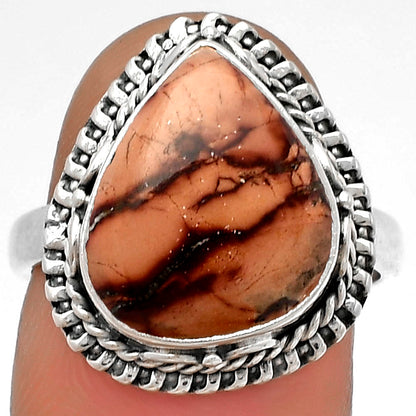 Natural Indian Paint Gemstone Ring size-7.5 R-1279 SDR179490