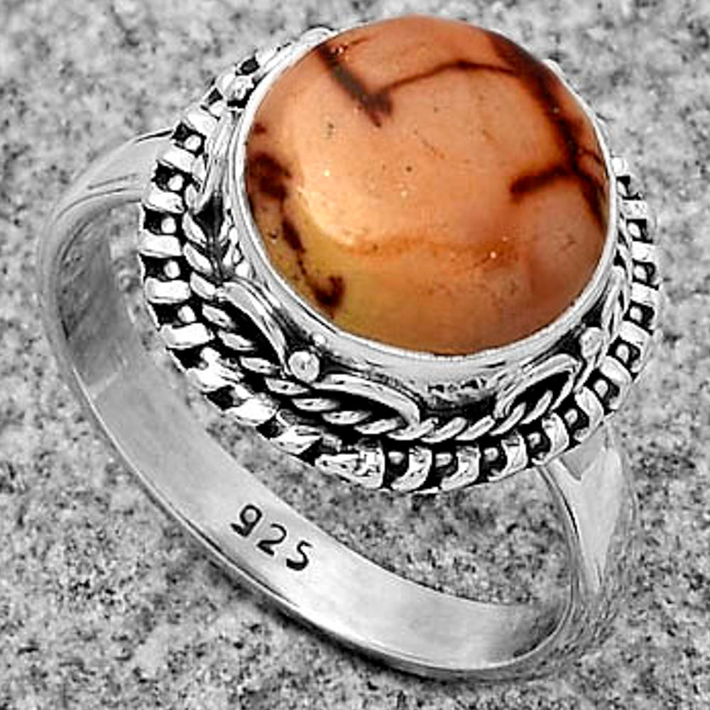 Natural Indian Paint Gemstone Ring size-8.5 R-1279 SDR179495