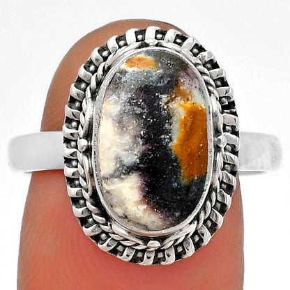 Natural Indian Blanket Jasper Ring size-8.5 R-1279 SDR179496