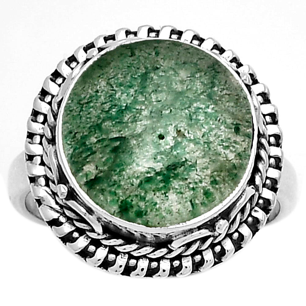 Natural Green Aventurine Ring size-6.5 R-1279 SDR179497