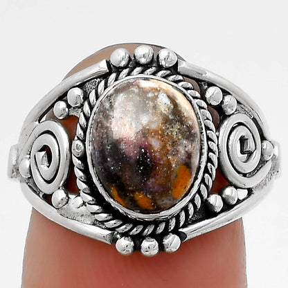 Natural Indian Blanket Jasper Ring size-7.5 R-1270 SDR179599