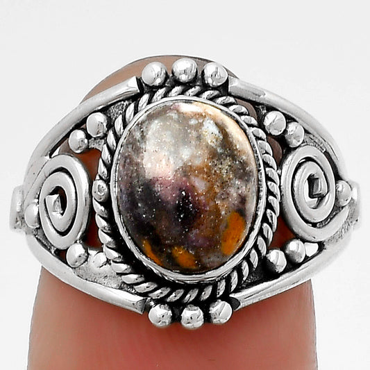 Natural Indian Blanket Jasper Ring size-7.5 R-1270 SDR179599