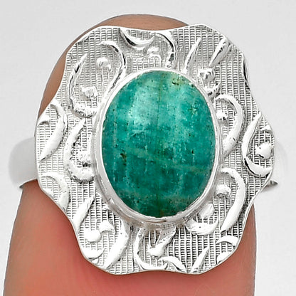 Natural Paraiba Amazonite Ring size-7.5 R-1090 SDR179673