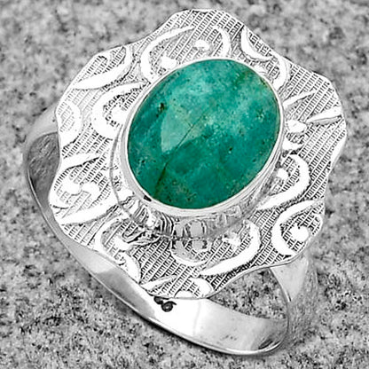 Natural Paraiba Amazonite Ring size-7.5 R-1090 SDR179673