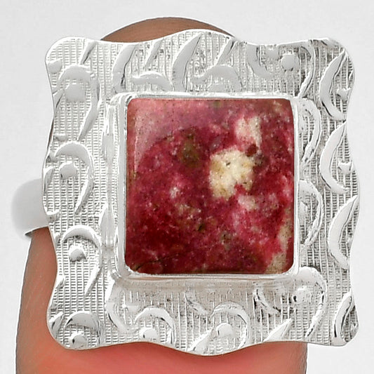 Natural Pink Thulite - Norway Ring size-8 R-1090 SDR179685