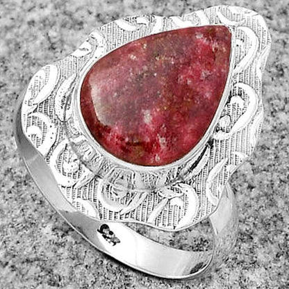 Natural Pink Thulite - Norway Ring size-8 R-1090 SDR179689
