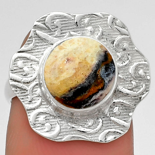 Natural Indian Blanket Jasper Ring size-6.5 R-1090 SDR179699