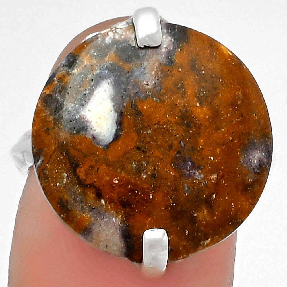 Natural Indian Blanket Jasper Ring size-6.5 R-1089 SDR179727