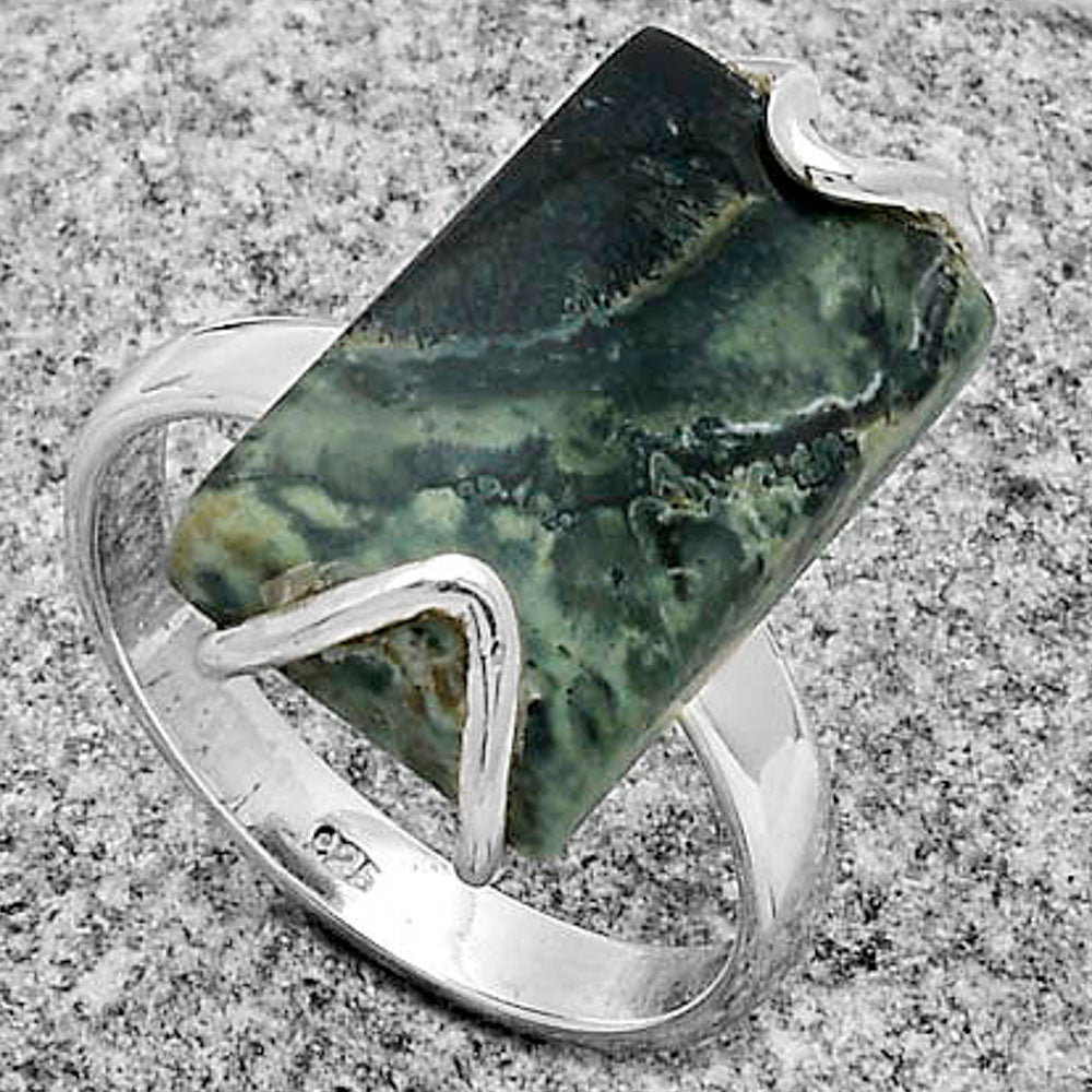 Natural Star Galaxy Jasper Ring size-8 R-1479 SDR179736