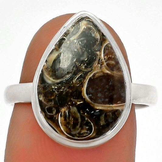 Natural Turtella Jasper - USA Ring size-8.5 R-1007 SDR179886