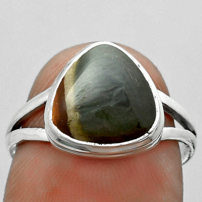Natural Polygram Jasper Ring size-7.5 R-1008 SDR179963