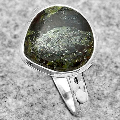 Dragon Blood Stone - South Africa Ring size-8.5 R-1007 SDR180197