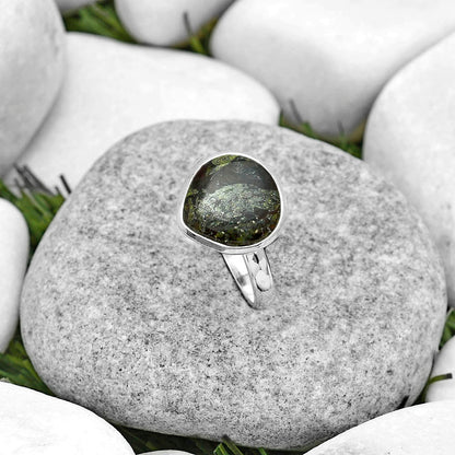 Dragon Blood Stone - South Africa Ring size-8.5 R-1007 SDR180197