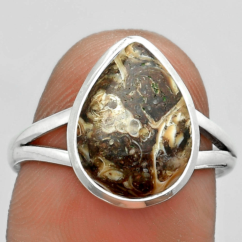 Natural Turtella Jasper - USA Ring size-8.5 R-1008 SDR180302
