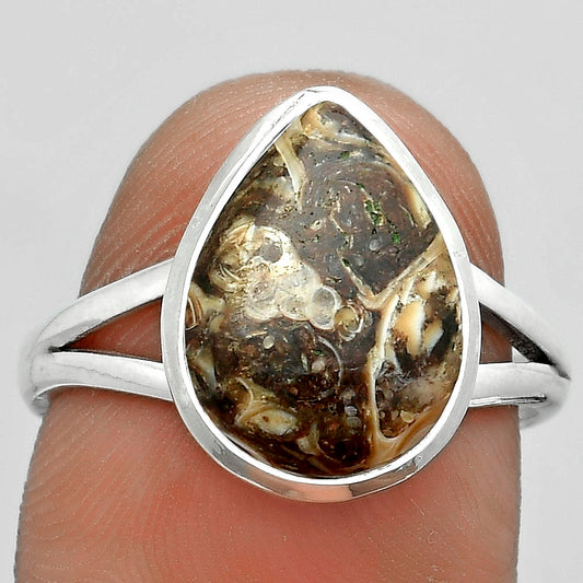 Natural Turtella Jasper - USA Ring size-8.5 R-1008 SDR180302